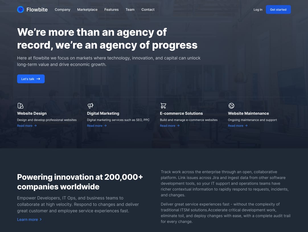 project mockup dark
